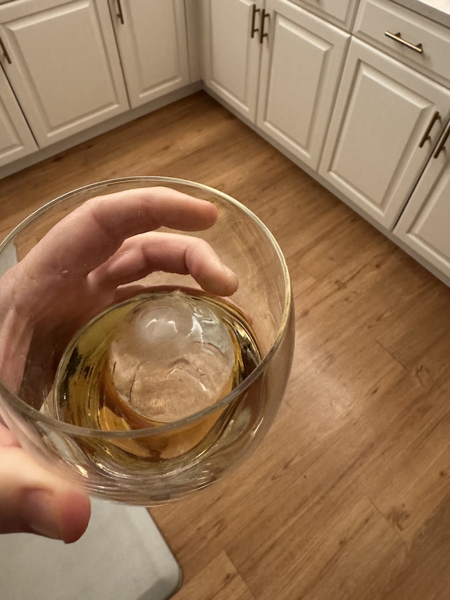 Our new fridge craft ice spheres